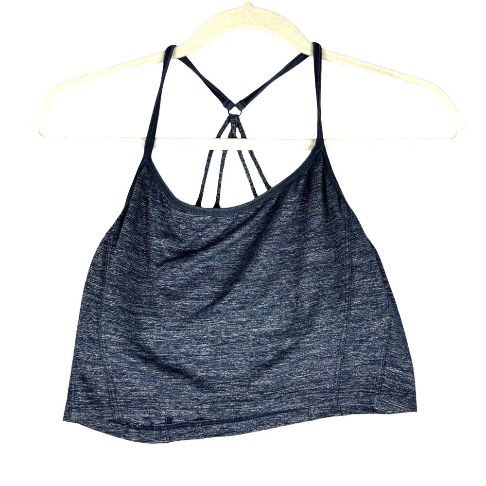ATHLETA Sports Bra Women's Blue Small Top Strappy Shelf Bra Active Performance